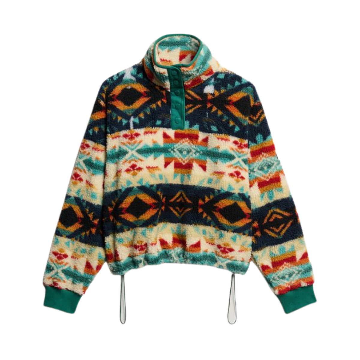 Super Soft Printed Half Zip - F9T Nava Quilt Print