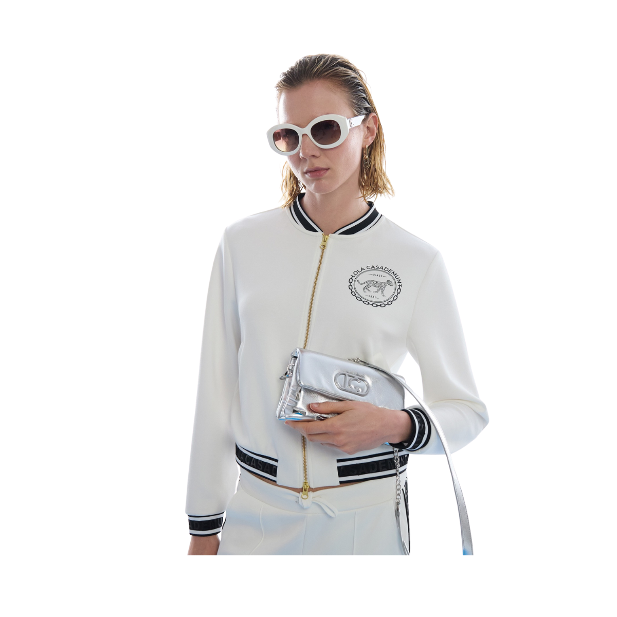 Bomber Scuba with Back Print - Ecru