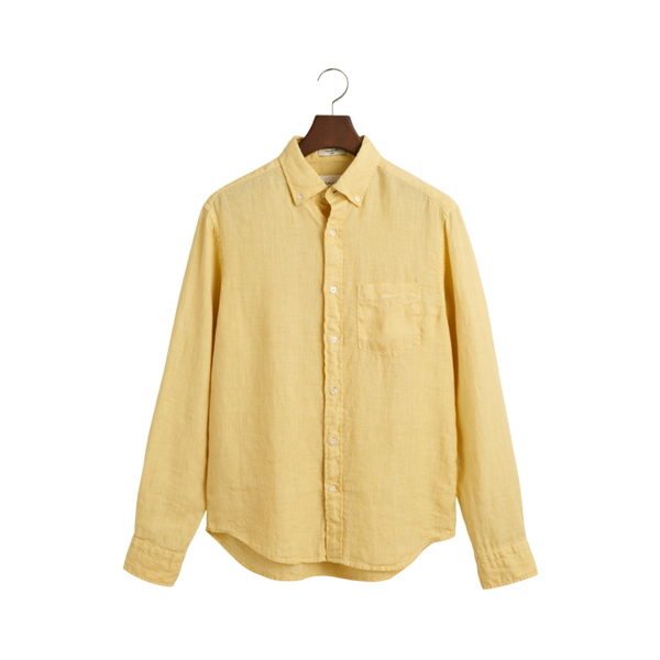 GMNT Dyed Linen SS Shirt - Yellow