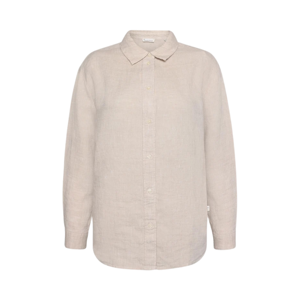 Loose Linen Shirt - Light Feather Gray