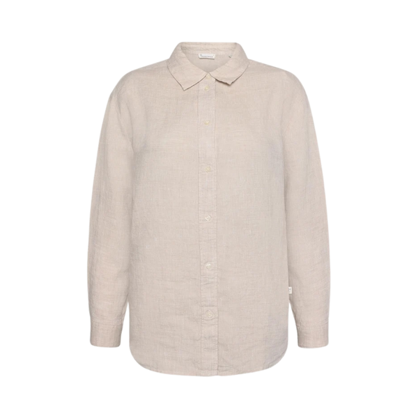 Loose Linen Shirt - Light Feather Gray