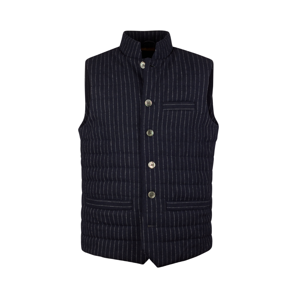 Gilet Mid Layer Pinstripe Vest - Navy stripe