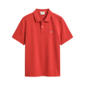 Shield SS Pique Polo - Maple Fire