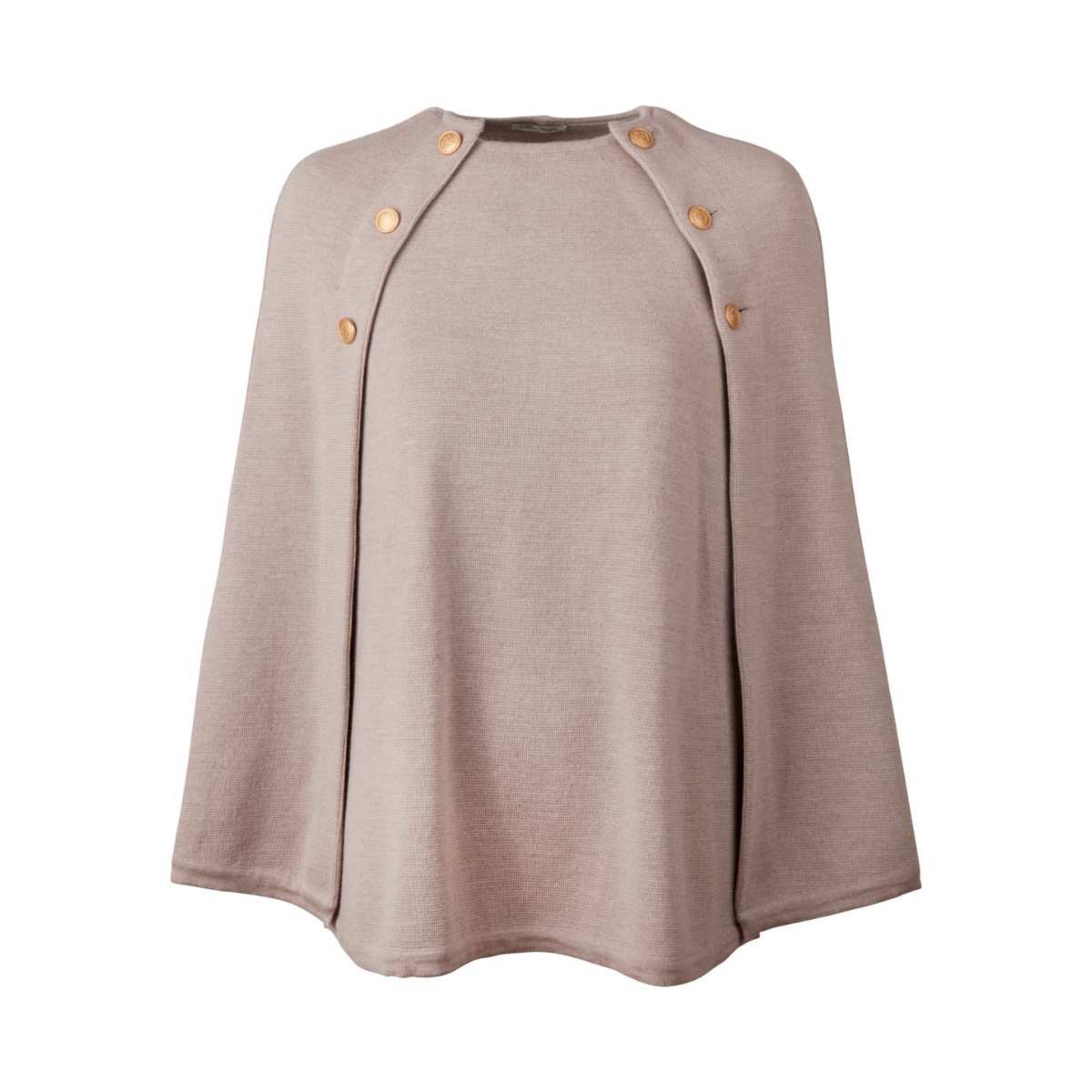 Mary Knit Poncho - Beige