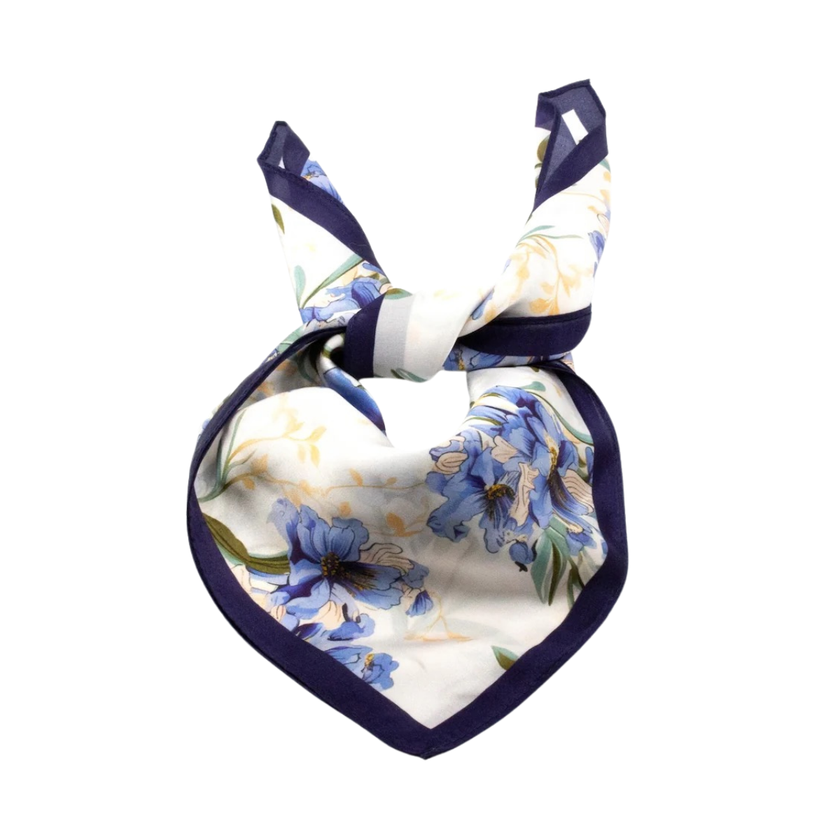 Bagnolet Silk Scarf 50x50cm - Blue