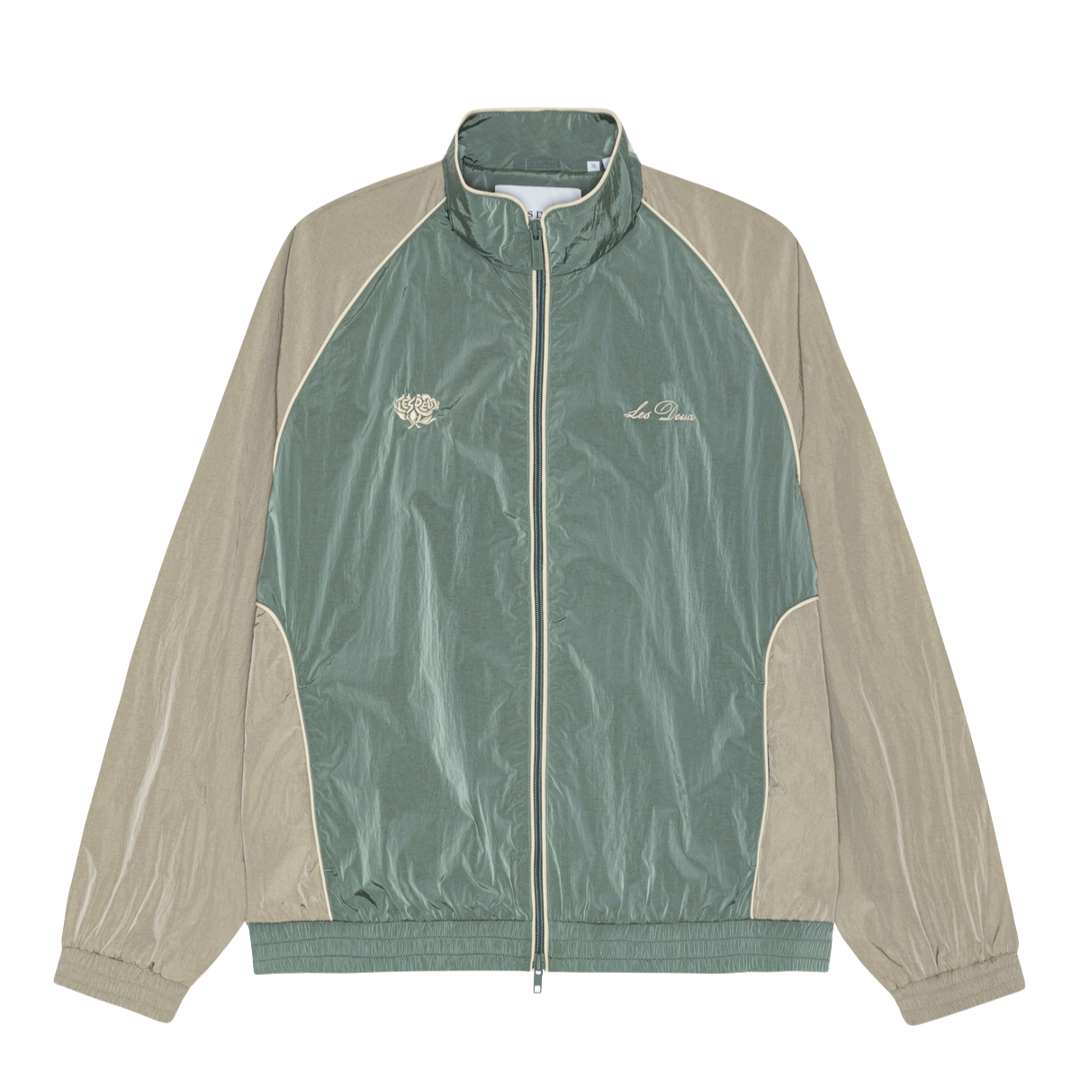 Shiny Crisp Track Jacket - Tea Green