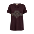 MMNadine O-SS Deco Tee - 159 Fudge