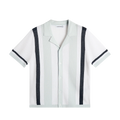 Remus Resort Collar Knit Polo - Skywriting