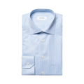 Fine Stripe Signature Twill Shirt - Light Blue