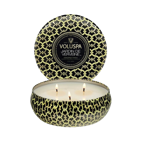3 Wick Tin Candle - 8 Jardin De Verveine