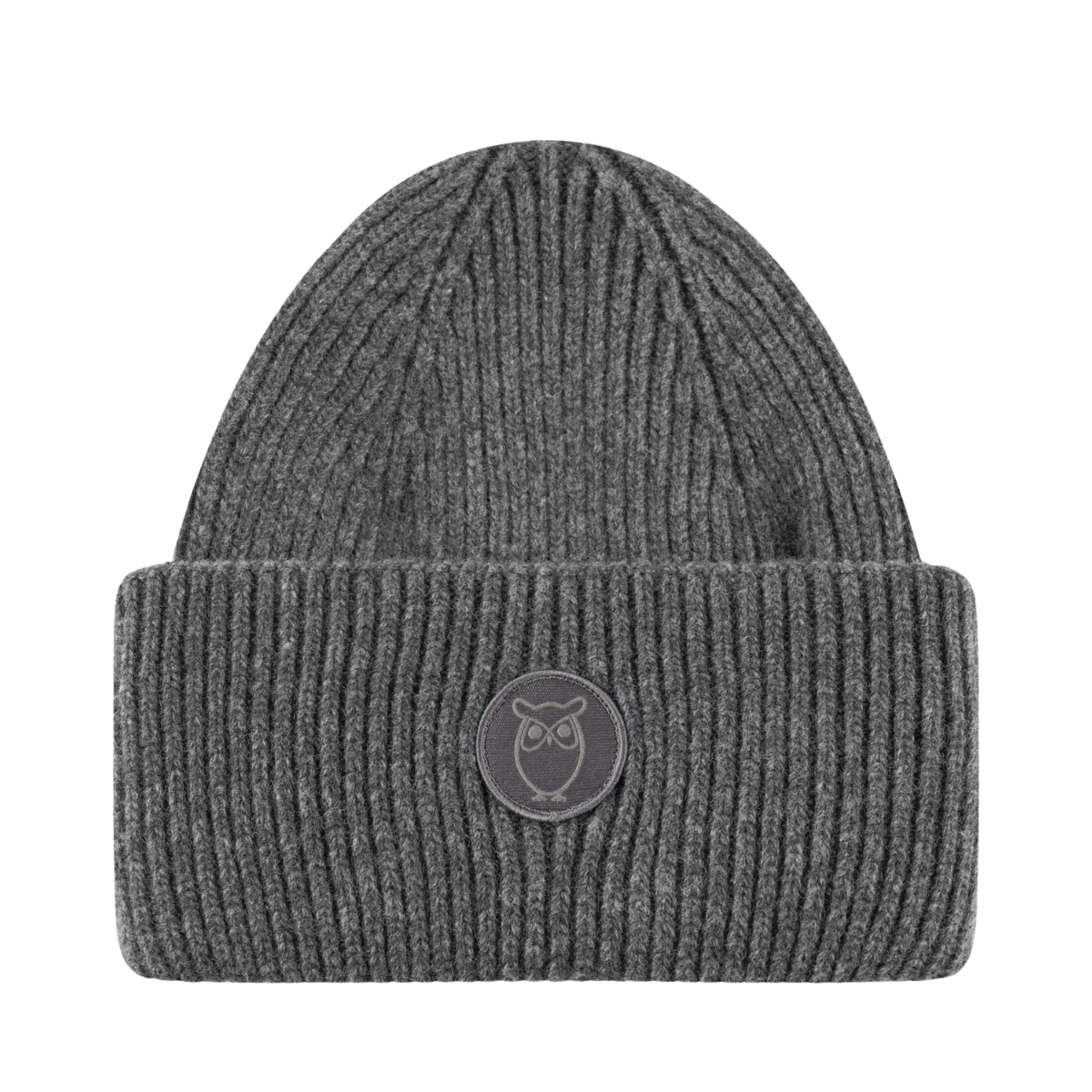 Big Rib Beanie - Dark Grey Melange