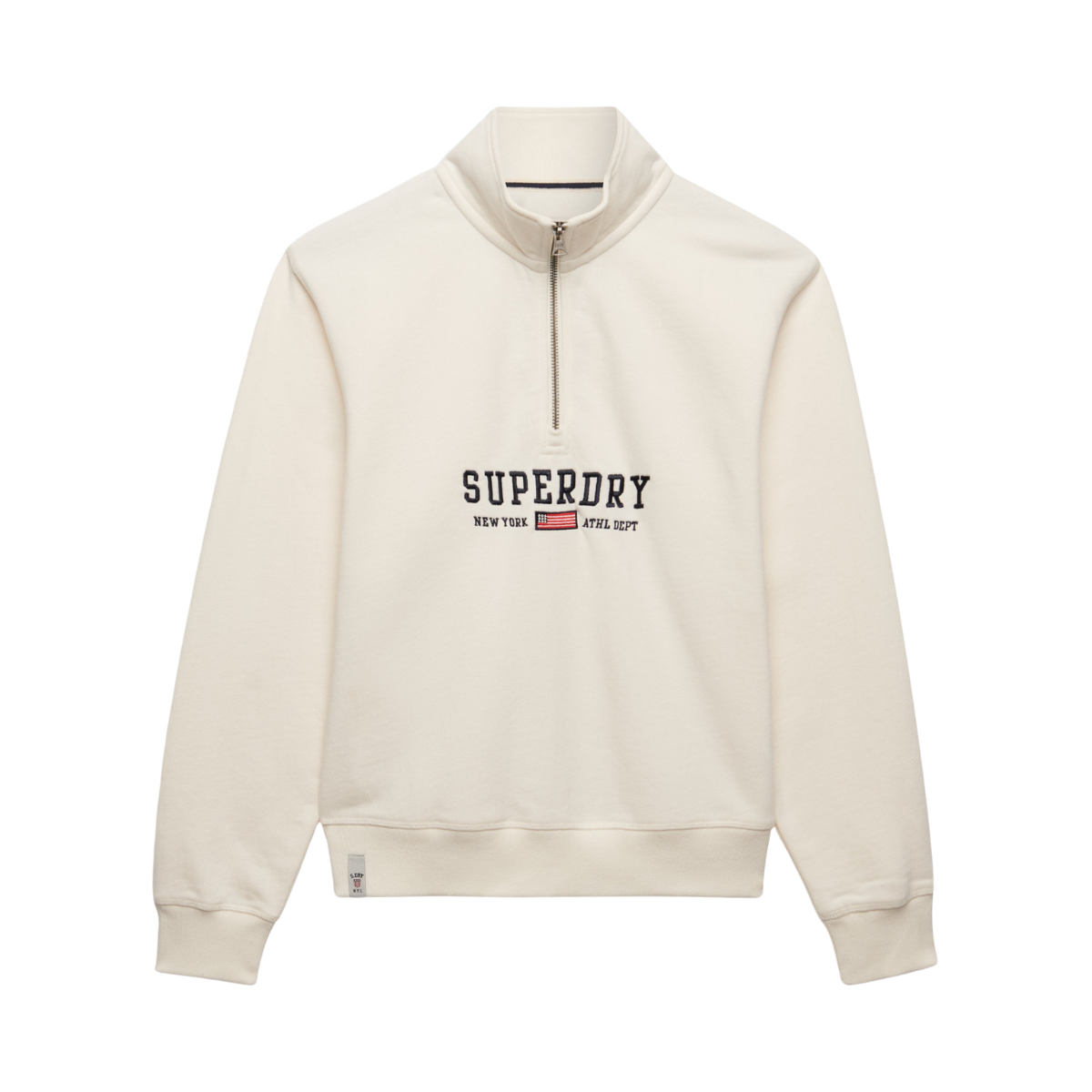 Ath Ess Graphic Half Zip - Desert Bone Off White