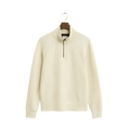 Sacker Rib Half Zip - Cream