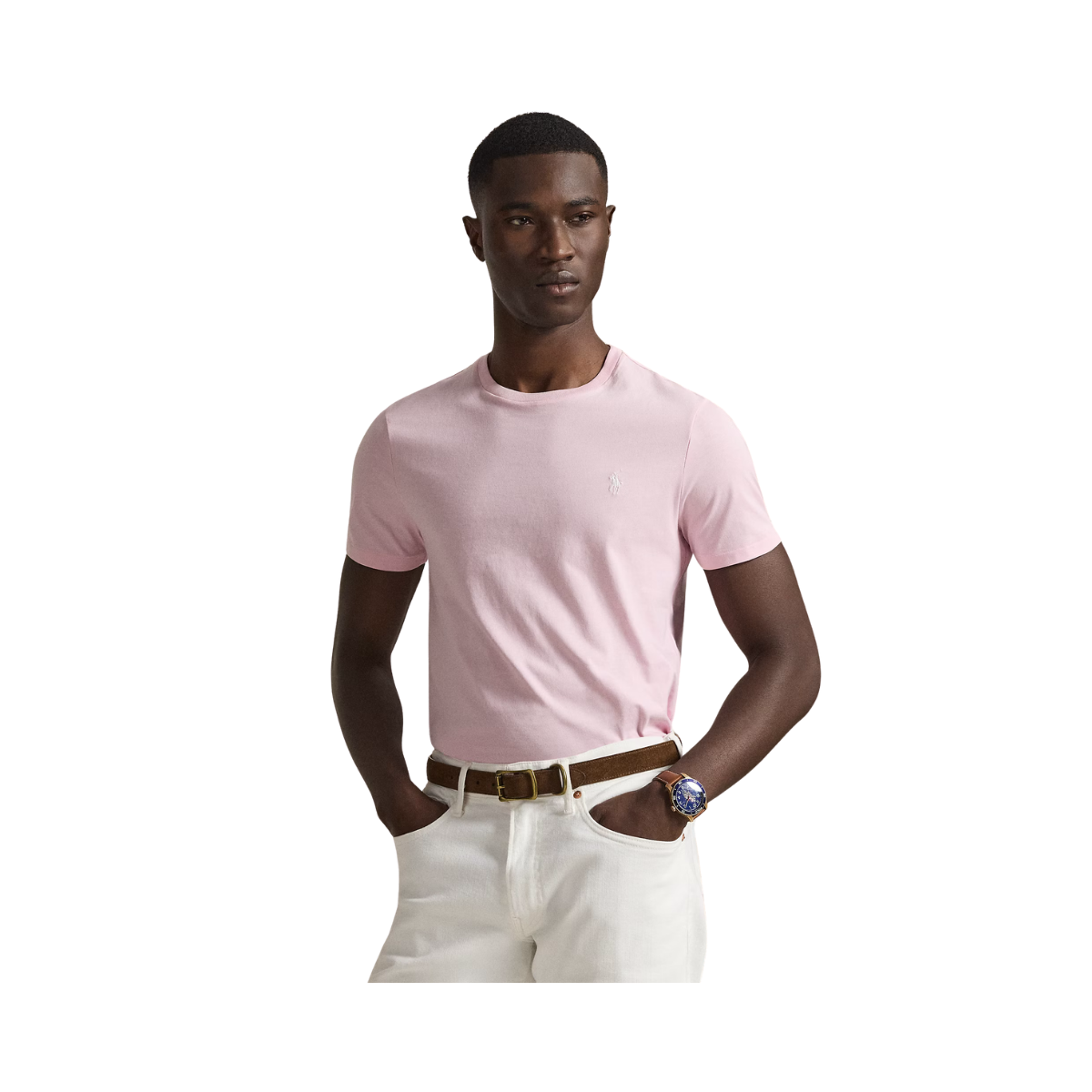 Classic Fit Crewneck T-Shirt - Garden Pink