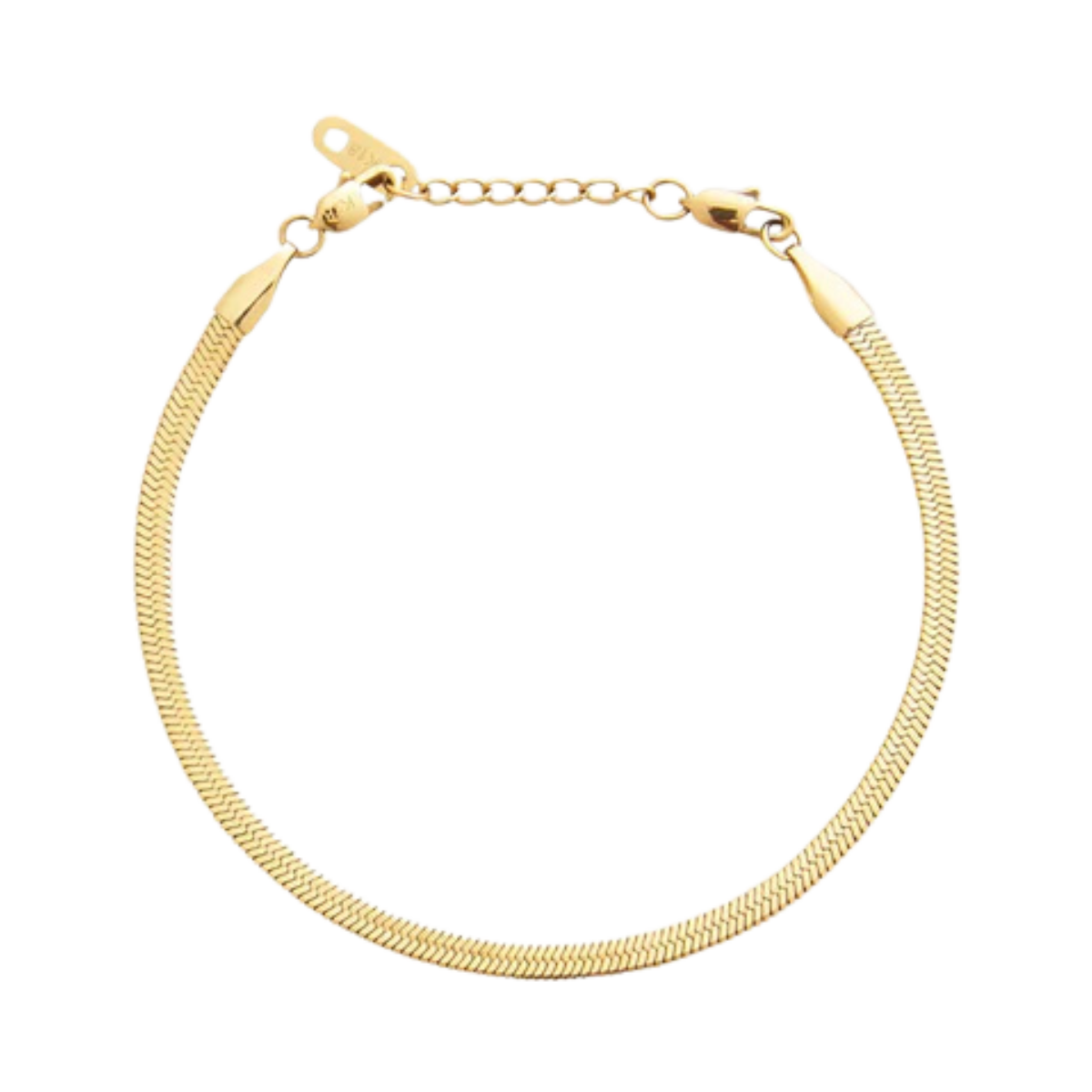 Thin Snake Bracelet Gold Medium - gold