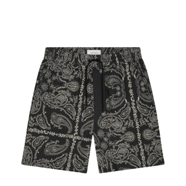 Paisley AOP Shorts - Tap Shoe Black