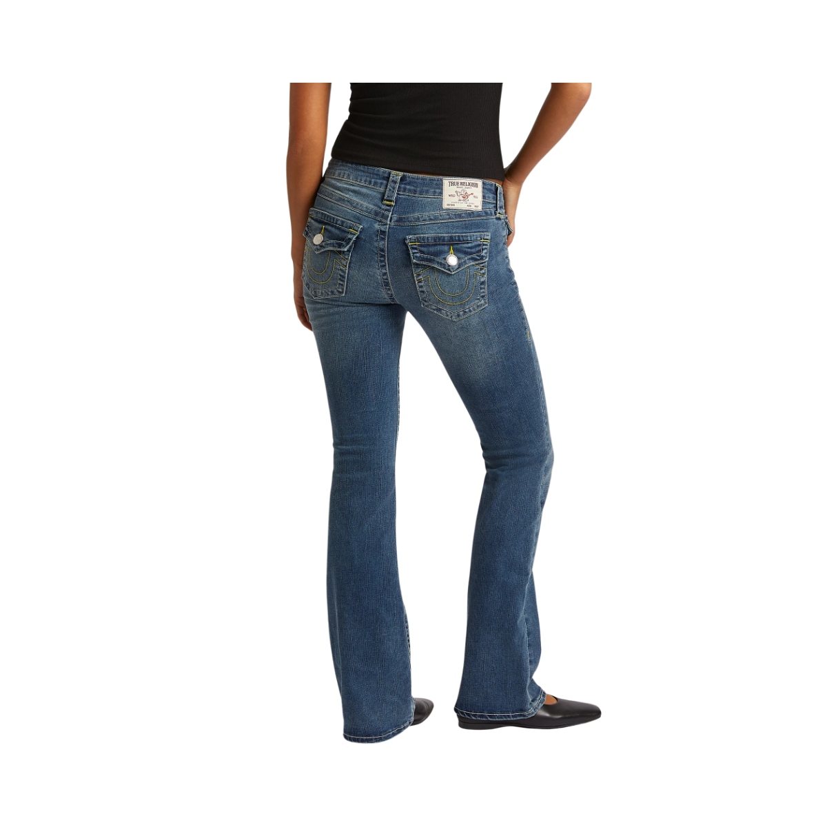 Becca Mid Rise Boot Cut Flap - Arabella