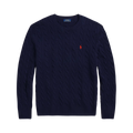 Cable-Knit Wool-Cashmere Sweater - Hunter Navy