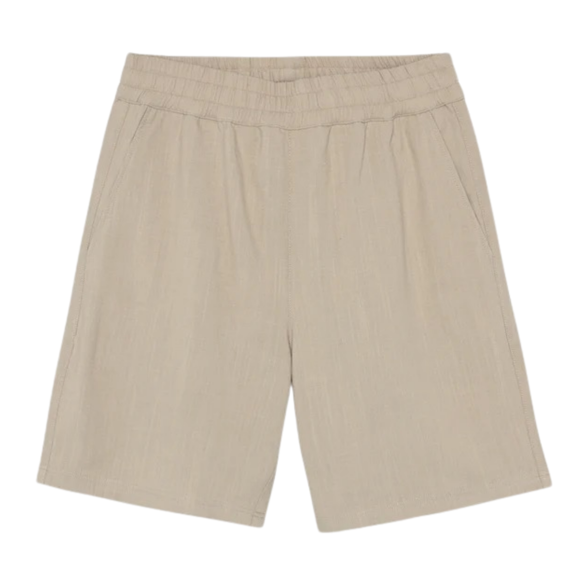 Posey Wide Linen Shorts - Light feather gray