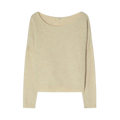 Pull Boule Ml Col Bateau - Sable Chine