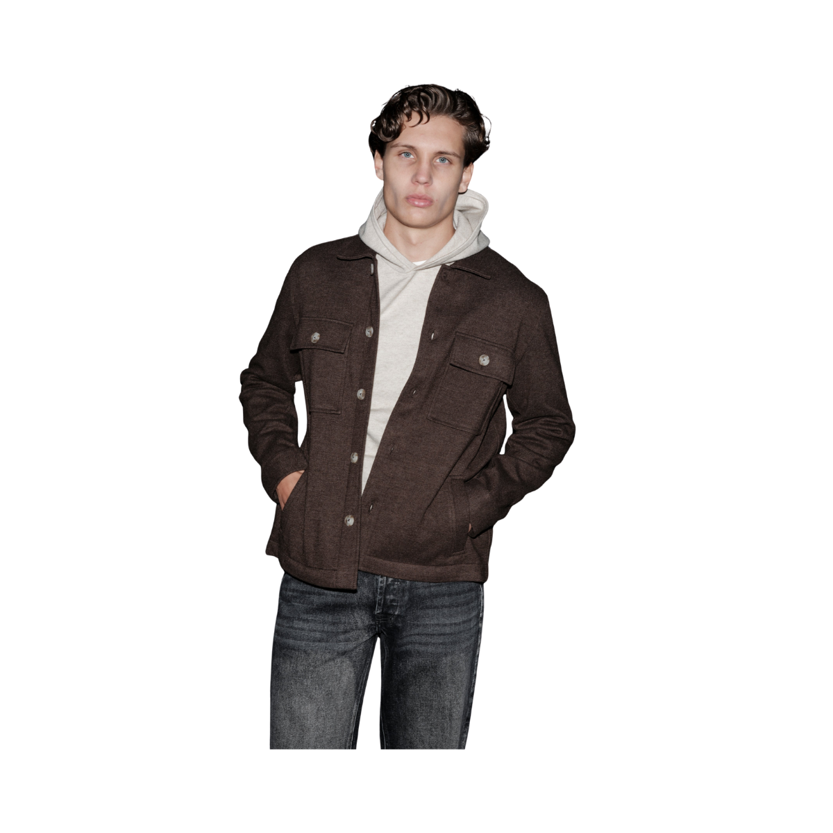 Charles Overshirt - Brown