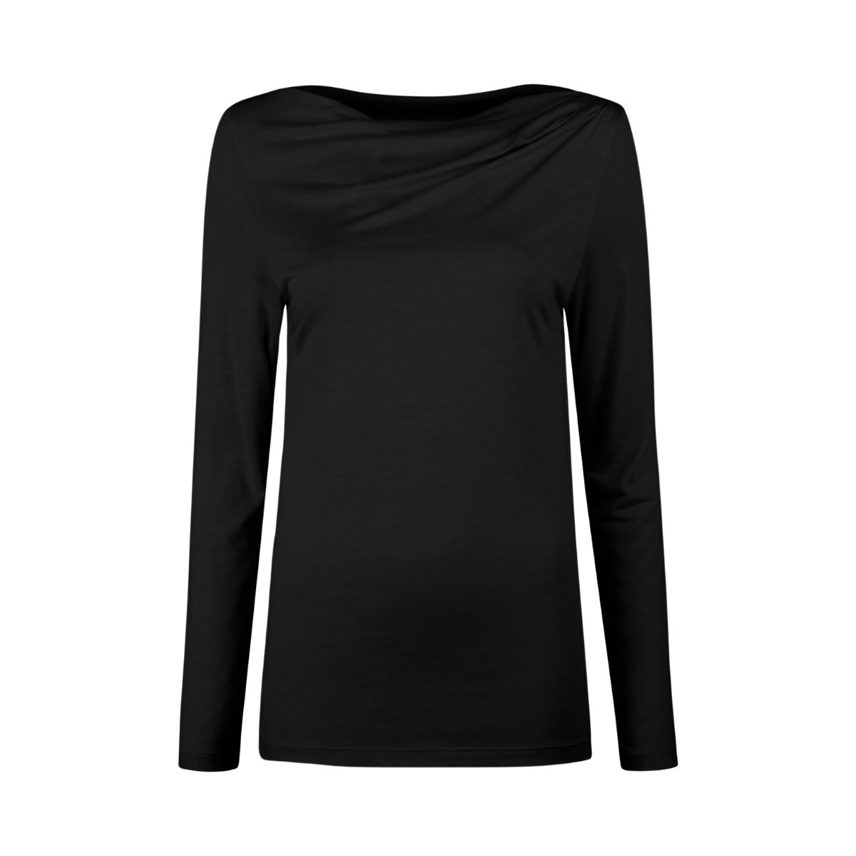Milani Jersey Draped Longsleeves - 600 Black
