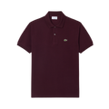 Short Sleeved Ribbed Coll - Chestnut brown