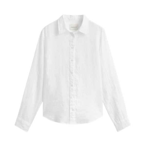 Reg Linen LS Shirt - White