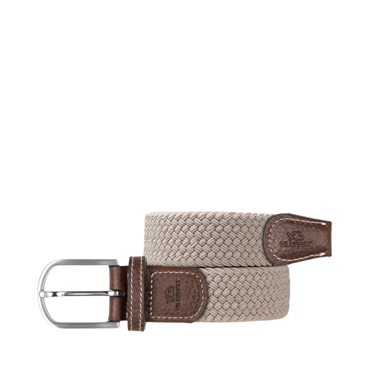 WOVEN ELASTIC BELT - Sandy Beige