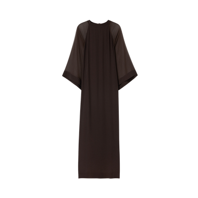 Sheer Raglan Kaftan - Dark Chocolate