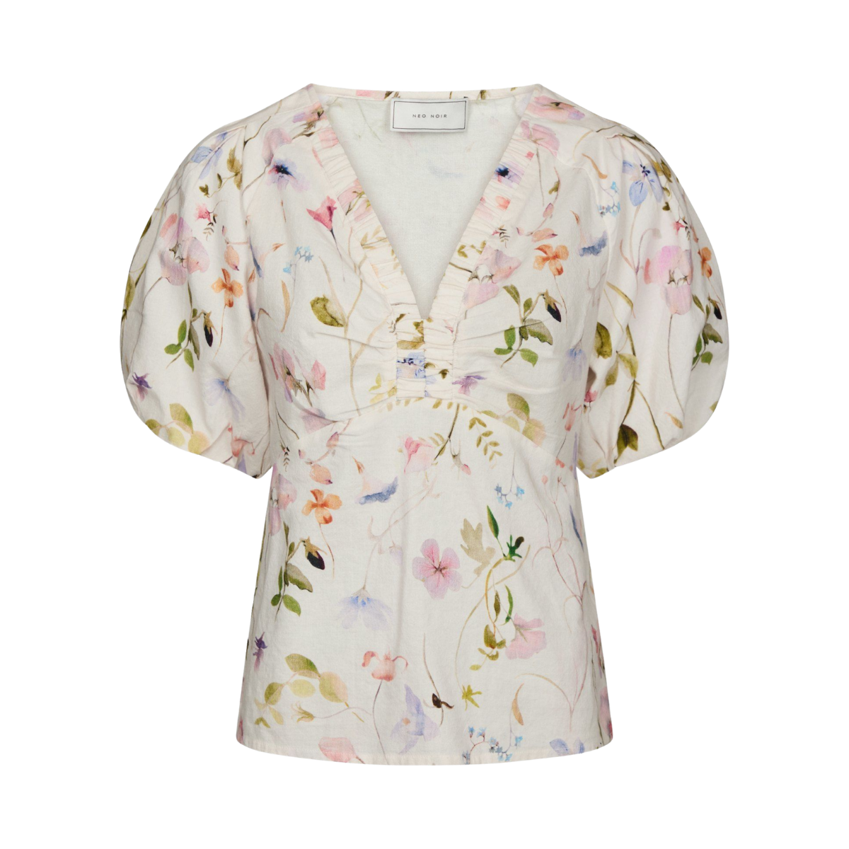 Irina Flower Blouse - Off White