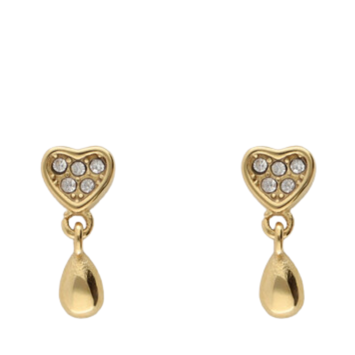 Earstud heart drop - 1200 Gold