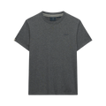 Essential Stacked Logo Emb Tee - Antique Grey Marl/Stone Grey