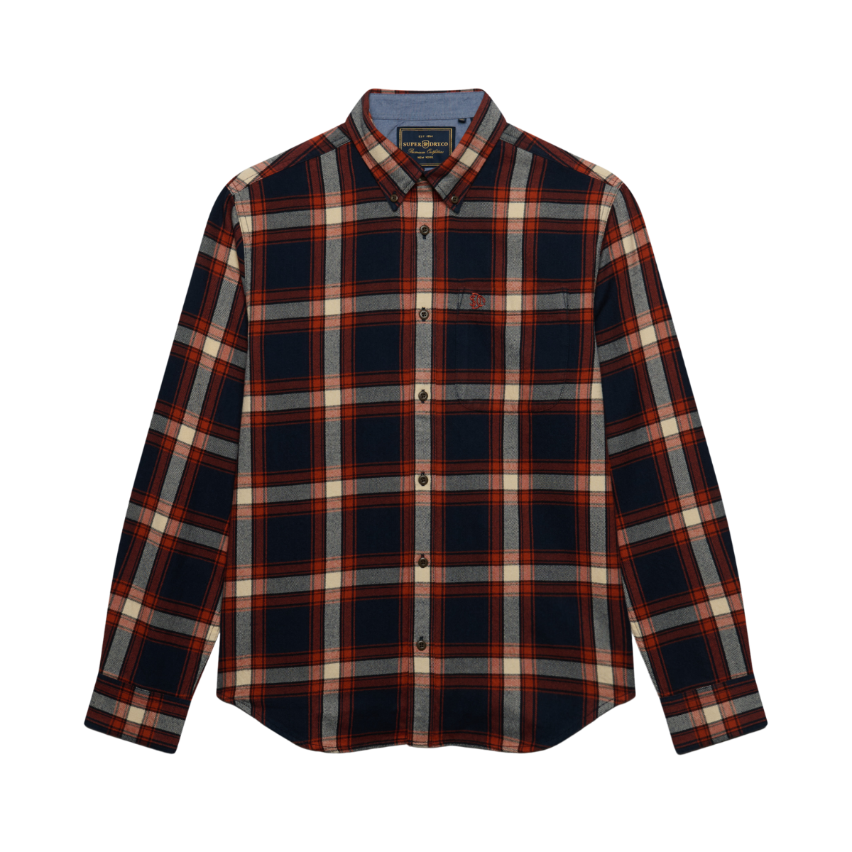 L/S Cotton Lumberjack Shirt - Worker Check Navy