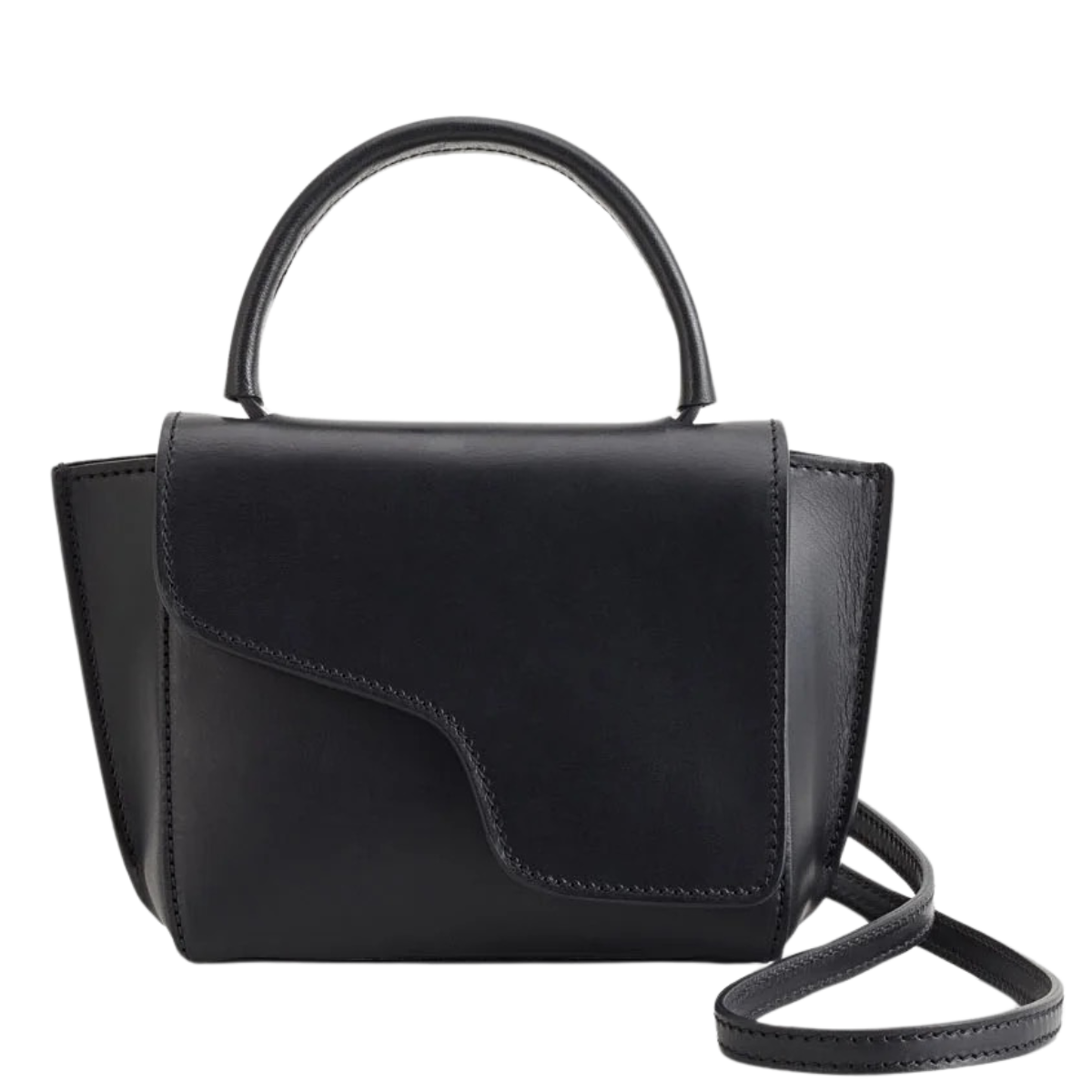 Montalcino Leather Mini Handbag - 900 Black