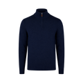 Pullover Knitted Half Zip - Navy