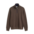Sacker Rib Half Zip - Shadow Brown