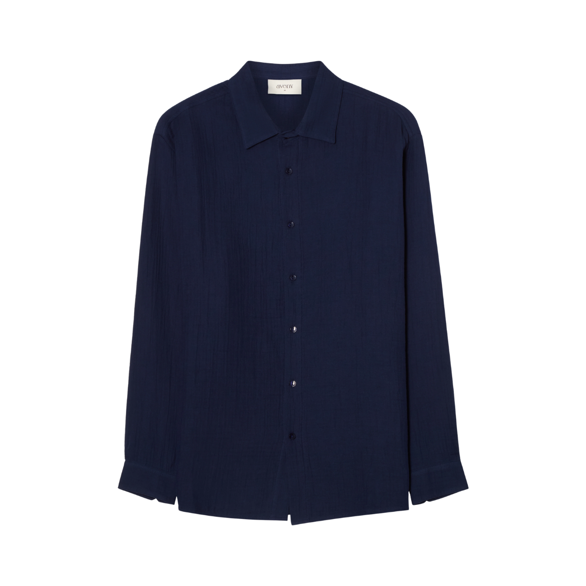 Hooper Cotton Crinkle Shirt - Total Eclipse