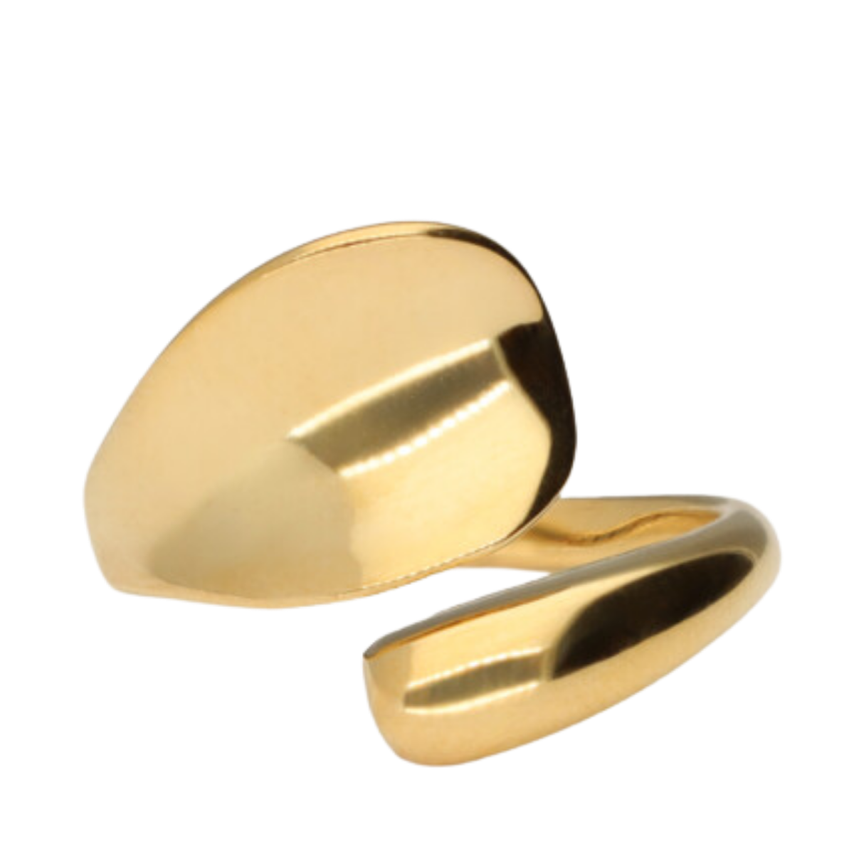Ring Hollow Os - Gold