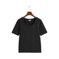 Scoop Neck Top - Black