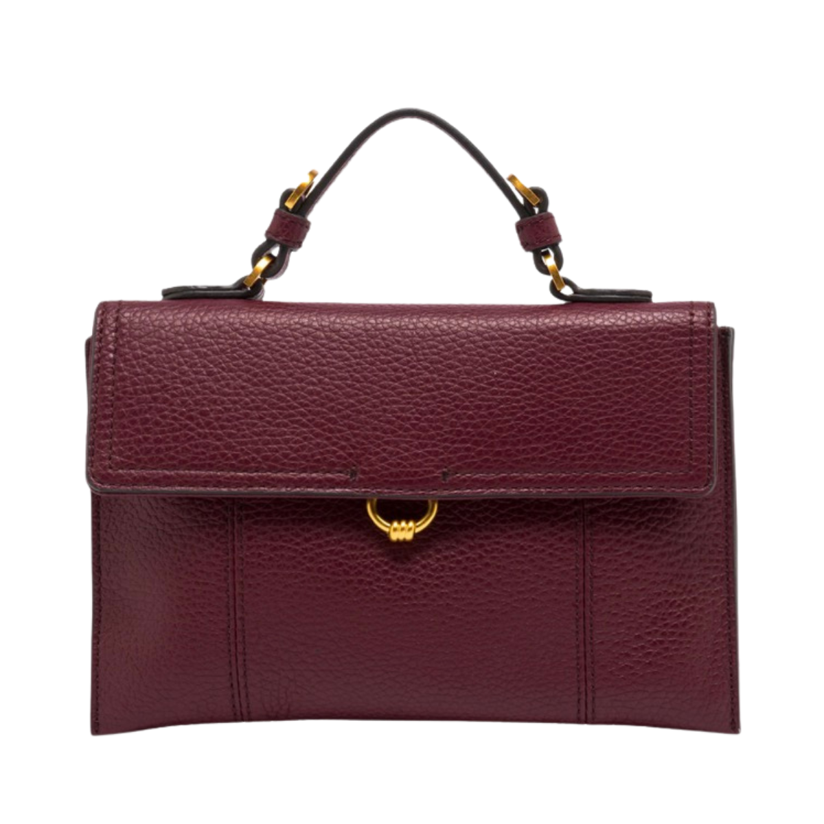 Vicky Leather Handbag - Antique Ruby