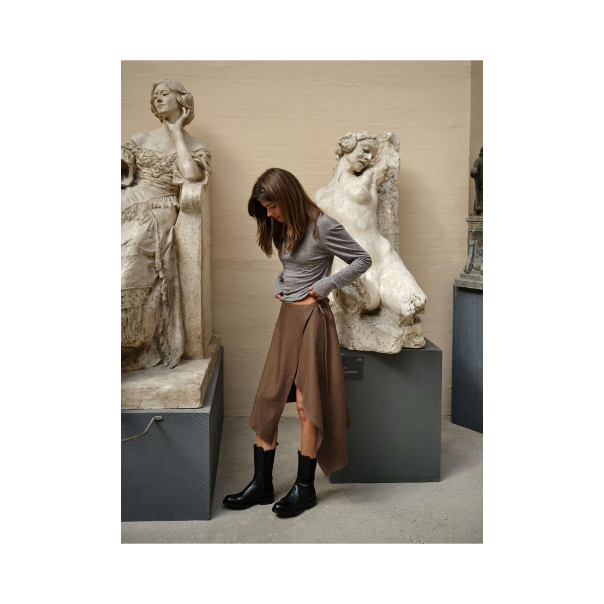 Tarko Skirt - Dusty Brown