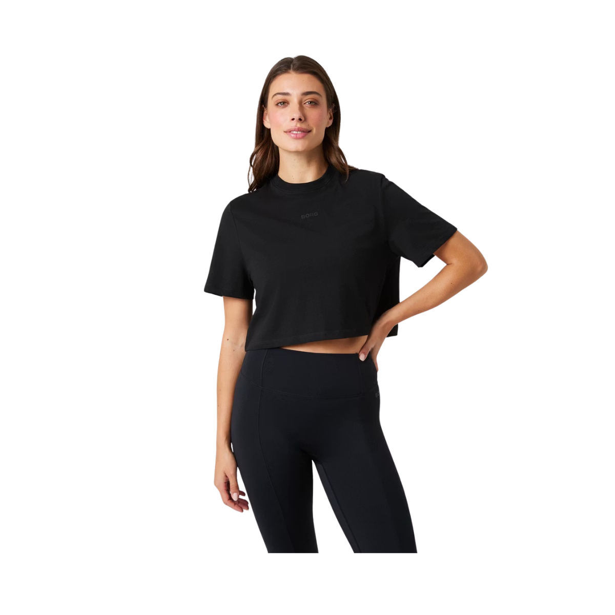 Studio Oversized Cropped T-Shirt - Black Beauty