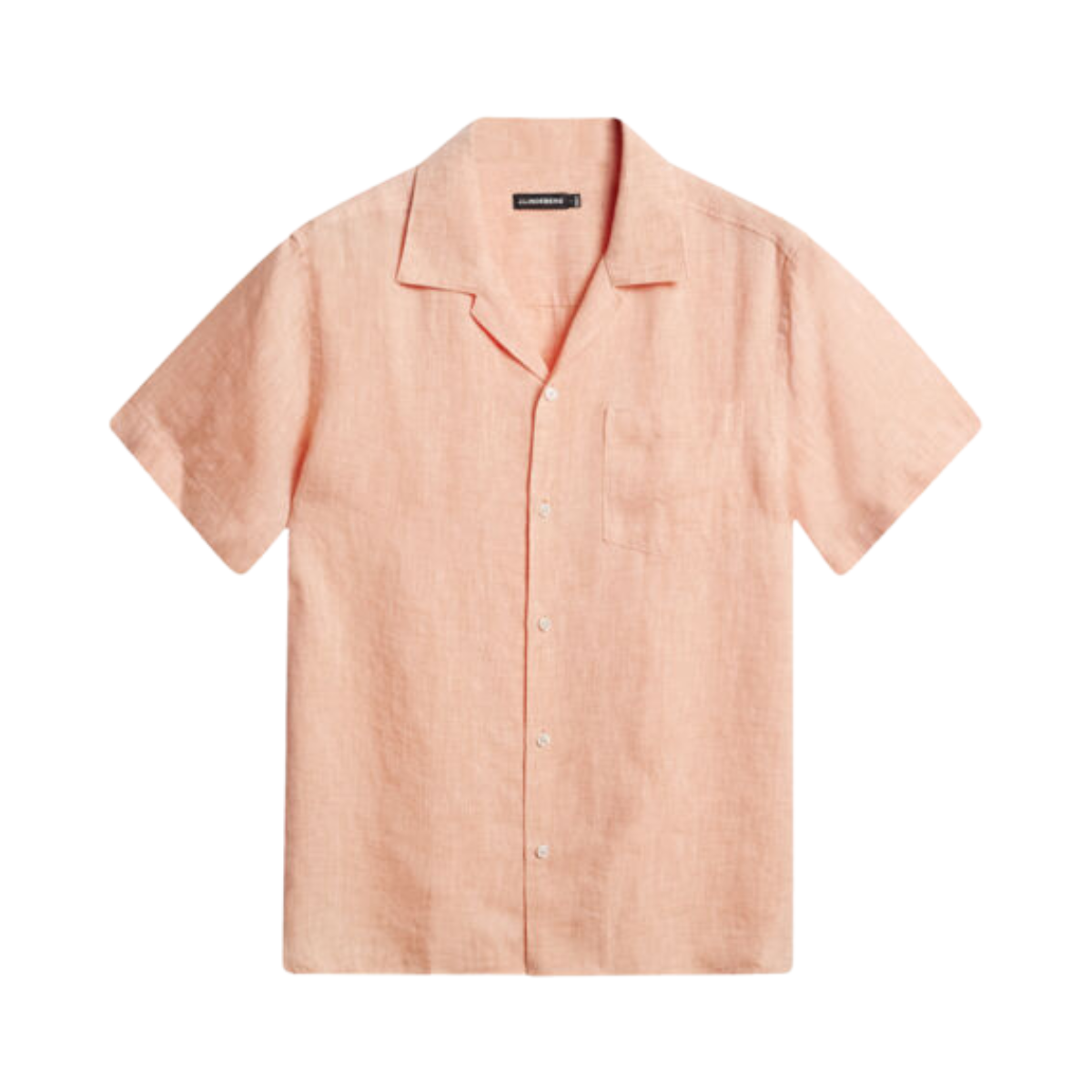 Elio Linen Melange Shirt - Mock Orange