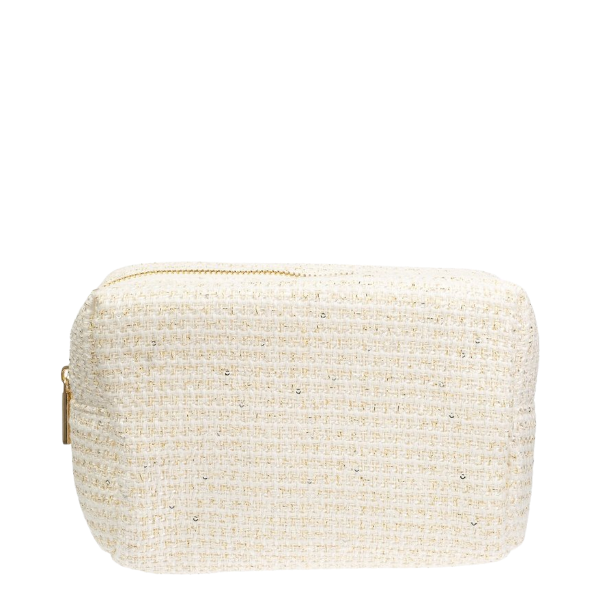 Tweed Make-Up Pouch Large - Cotton Candy