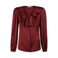 Mona Blouse Frill - 680 Dark Red