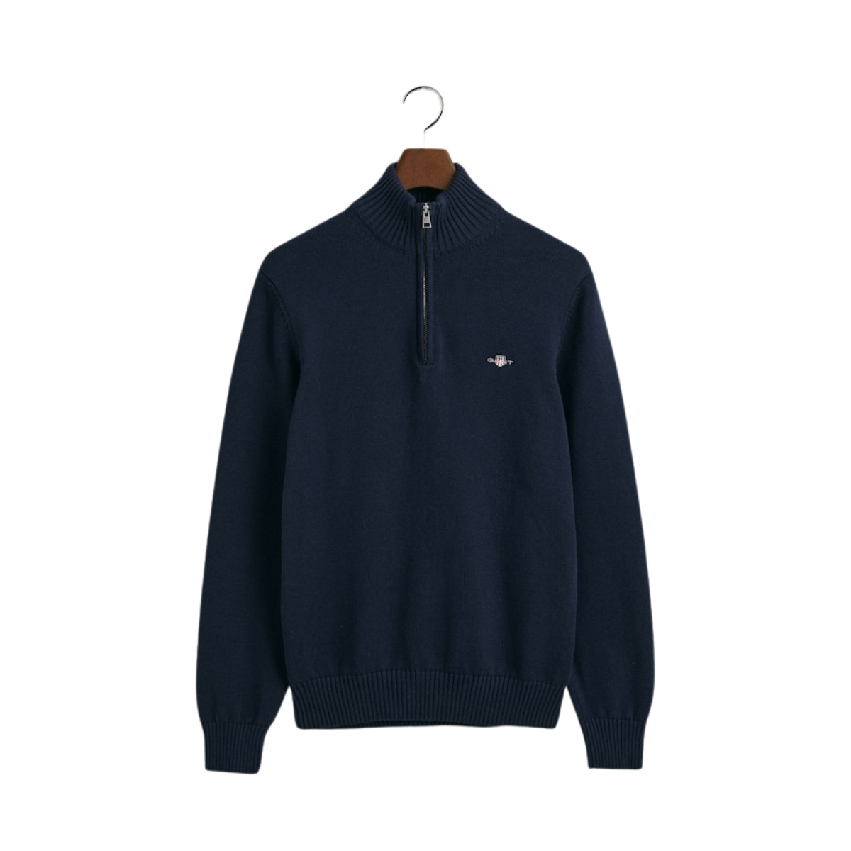 Casual Cotton Halfzip - Evening Blue