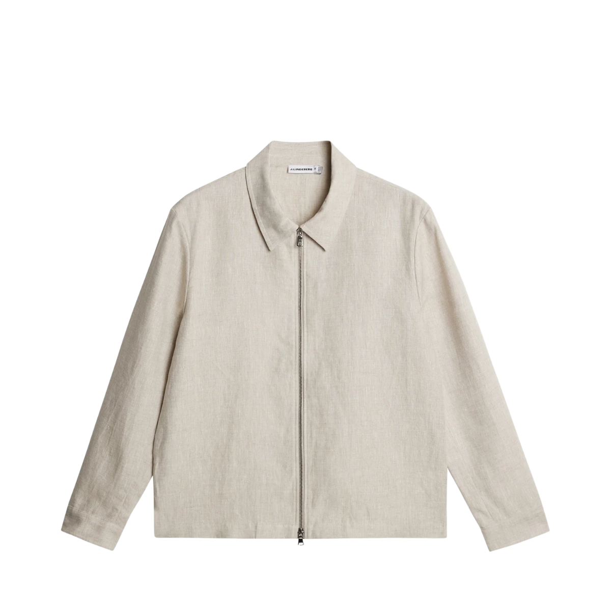 Julius Drape Linen Overshirt - Moonbeam