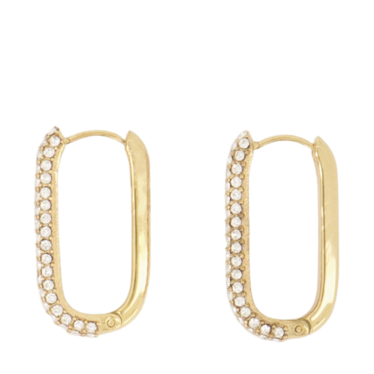 Rechthoekige Oorhangers Met St - 1200 Gold