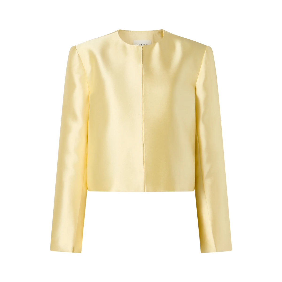 Ruthie cropped long sleeve blouse - Light Lemon